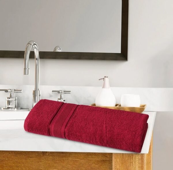 Export Quality 100% Premium Soft Cotton 1-Pcs Towel Set Gift Pack Article 2