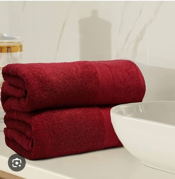 Export Quality 100% Premium Soft Cotton 2-Pcs Towel Set Gift Pack Article 3