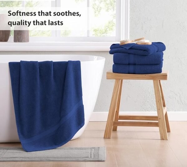 Export Quality 100% Premium Soft Cotton 3-Pcs Towel Set Gift Pack Article 8
